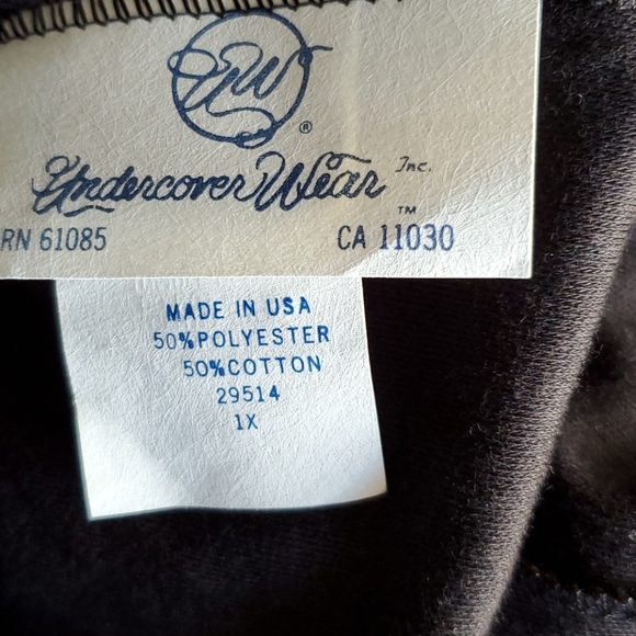 Undercover Wear black leggings, poly/cotton, stretchy New - Picture 2 of 3